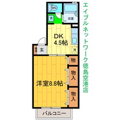 フロラシオン川内Ⅱの物件間取画像